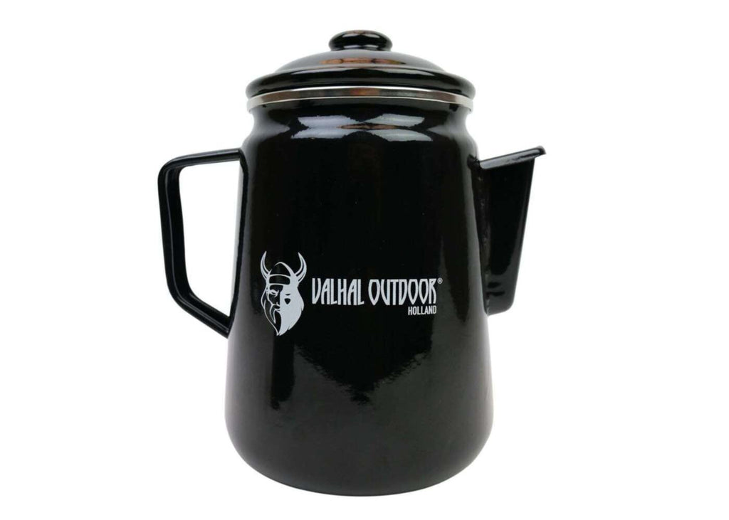 Outdoor koffie, Valhal Percolator Emaille 1,7L