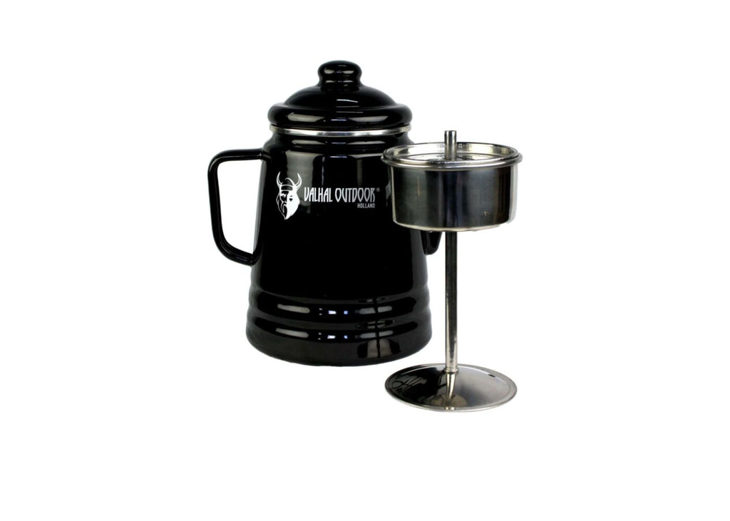 Outdoor koffie, Valhal Percolator Emaille 1,7L