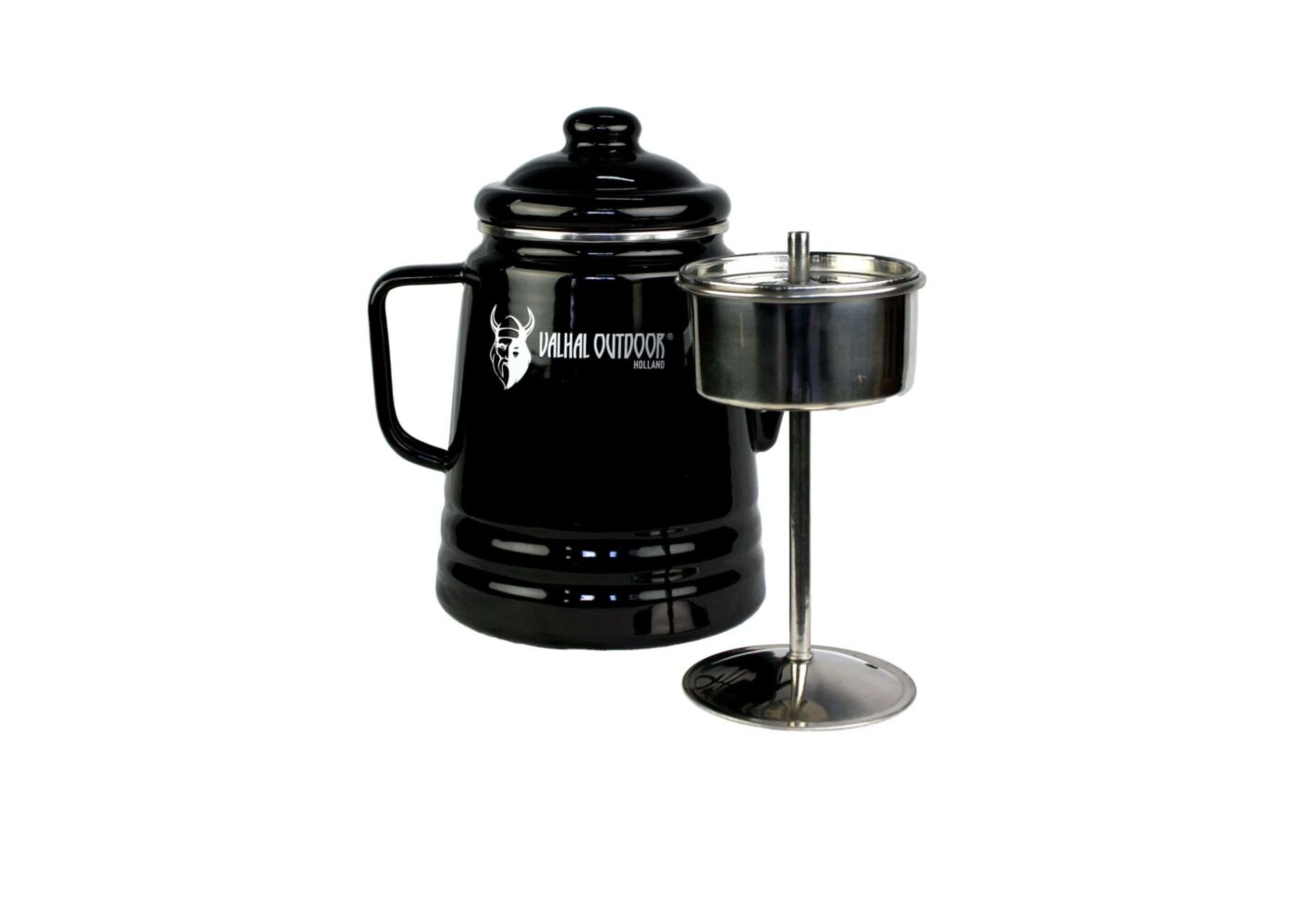 Outdoor koffie, Valhal Percolator Emaille 1,7L