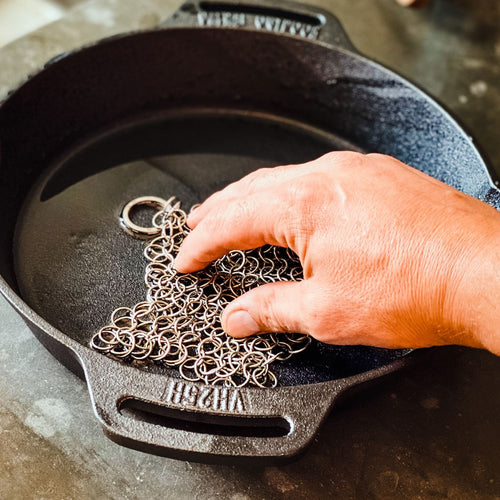 Dutch Oven schrubmatje, Valhal BBQ Accessoire voor Gietijzer, VH12CM